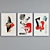 Abstract Collage Picture Frame Set 3D model small image 3