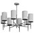 Evoluce Noia SLE107303-08 Chandelier 3D model small image 5