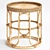 Aloki Rattan Bamboo Side Table 3D model small image 1