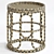 Aloki Rattan Bamboo Side Table 3D model small image 3