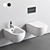 Nic Pin Wall Hung Toilet 3D model small image 1