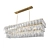 Luxury Crystal Chandelier Illuminates 3D model small image 1