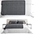 Modular Tatlin COver Minotti Bed 3D model small image 2