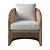 Modern RH Lucia Lounge Chair 3D model small image 1