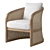 Modern RH Lucia Lounge Chair 3D model small image 2