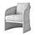 Modern RH Lucia Lounge Chair 3D model small image 7