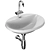 Geberit Variform Washbasin with Shelf 3D model small image 6