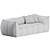 Vintage Le Bambole 2-Seater Sofa 3D model small image 4