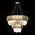 Luxury Crystal Chandelier Fixture 3D model small image 1