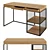 Sleek GRID Desk by mLOFT 3D model small image 1