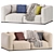 Modern Elegance: Poliform Shanghai Sofa 3D model small image 1