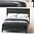 Modern Button Tufted Bed Frame 3D model small image 2