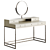 Modern Wood Dressing Table 3D model small image 1