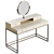 Modern Wood Dressing Table 3D model small image 2