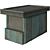 Vintage Kiosk Low Poly Pack 3D model small image 2