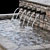 Serene Cascade Water Fountain 3D model small image 5