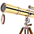 Antique Telescope Model 3D Assets 3D model small image 3