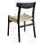 CH23 Hans J. Wegner Chair 3D model small image 7