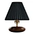 Elegant Wood Lamp Base 3D model small image 1