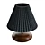 Elegant Wood Lamp Base 3D model small image 3