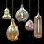 Turquoise Glass Pendant Lighting Collection 3D model small image 1