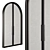 Arched Metal Glass Door Model 3D model small image 2