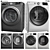 GE Smart Washer Dryer Set 3D model small image 13