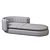 Modern Three-Seat Group Chaise 3D model small image 5