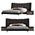 Enza Home DORIAN Kasa Bed 3D model small image 1