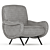 Elegant Cassina 720 Lady Armchair 3D model small image 1