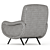 Elegant Cassina 720 Lady Armchair 3D model small image 3