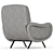 Elegant Cassina 720 Lady Armchair 3D model small image 4