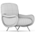 Elegant Cassina 720 Lady Armchair 3D model small image 5