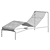 Urban Elegance: Palissade Chaise Longue 3D model small image 6