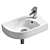 Cameo 45 Right Basin Sink 3D model small image 1