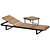 Zen Teak Sun Lounger Set 3D model small image 1