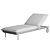 Indulgent Comfort Lounger with Side Table 3D model small image 5