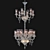 Elegant Crystal Chandelier Mille Nuits 3D model small image 1