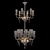 Elegant Crystal Chandelier Mille Nuits 3D model small image 3