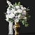 Elegant Floral Bouquet Decoration Set 3D model small image 1