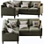  Luxe Beverly 3-Piece Sectional 3D model small image 1