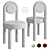 Sarah Sherman Desk Chair White 3D model small image 5