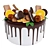 Oreo Cake & Citrus Slices 3D model small image 1