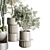 Concrete Vase Indoor Plant Collection 3D model small image 3