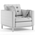 Elegant Loft Armchair Set of 2 3D model small image 4