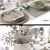 Title: Decor Set with Tableware 3D model small image 2