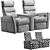 Divani Home Theater Armchair 3D model small image 6