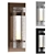 Modern Banded Glass Sconce 3D model small image 1