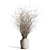 Concrete Vase Dried Branches Bouquet 3D model small image 1