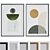 Modern Abstract Picture Frame Set 3D model small image 1